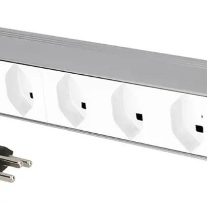 Presa multipla PDU 19" MH maxCONNECT 8×T23 1UA Td 3×1.5mm² 3m alu/bianco 
