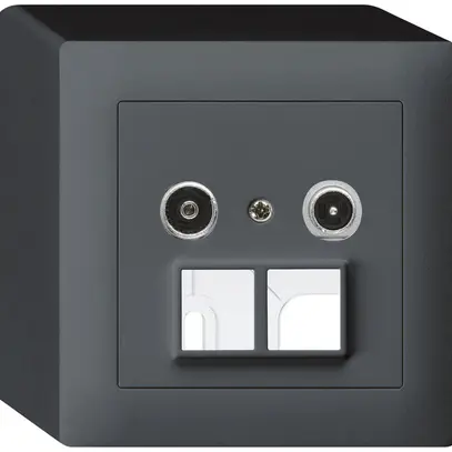 Prise multimédia AP kallysto R/TV 19dB 2GHz anthracite 