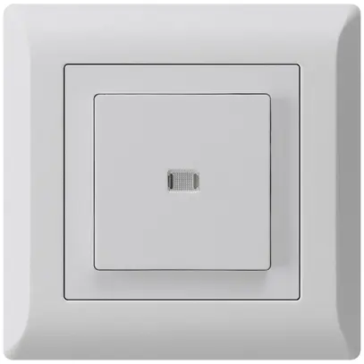 Pulsante luminoso INC kallysto.line A-R/1P grigio chiaro 