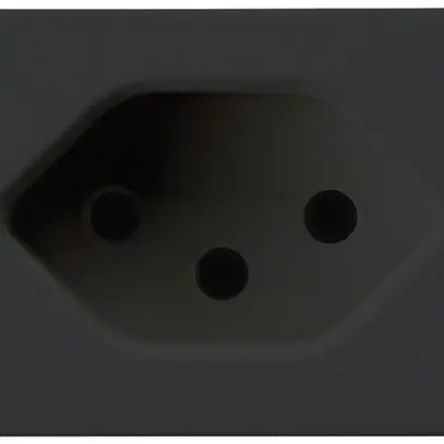 Presa INS FLF Hager tipo 13 nero morsetti a vite 