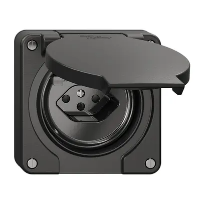 Prise FI NEVO N.CO, 30mA, type 13, bornes de raccordement pour prises supp. noir 