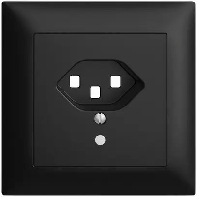 Kit frontale INC EDIZIOdue nero 88×88mm T23 con lente 