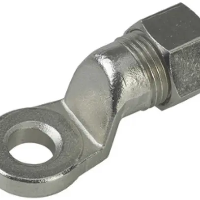 Capocorda a vite Flury PA 73 per filo, Ø 8mm, ottone-nichelato 