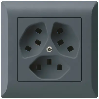 Presa INC Hager kallysto.line 3×T23 C antracite 