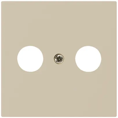 Placca frontale kallysto beige per R/TV 60×60mm 