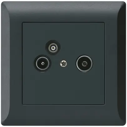 UP-Antennendose R/TV-Daten kallysto.line 2GHz 11db schwarz 