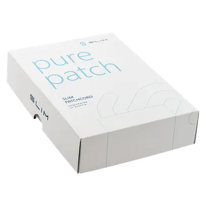 SLIM Câbles patch: 10cm, bleu, 50-Pack Cat.6A, U/FTP, LSOH, jack non sécable 