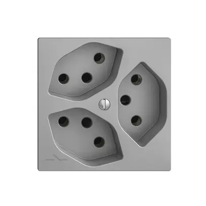 Prise ENC EDIZIOdue 3×T13 silver 1×S 