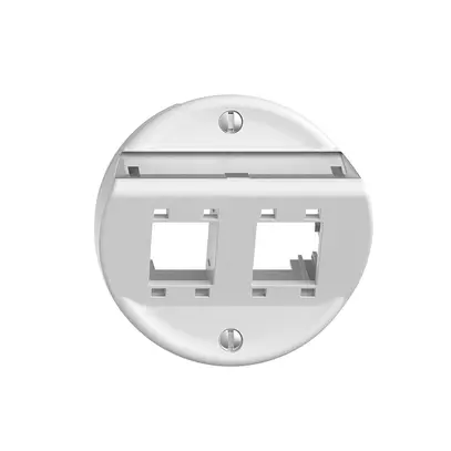 Kit montaggio ENC Sdue Q, con cappa di uscita obliqua 2×RJ45 freenet bianco 