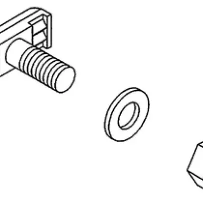 Vis d'ancrage Lanz M10×25mm zingué fixation au plafond 