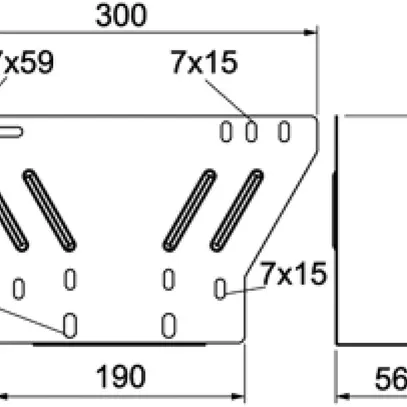 Plaque de montage Bettermann FireBox pour chemin de câbles, face arrière, acier 