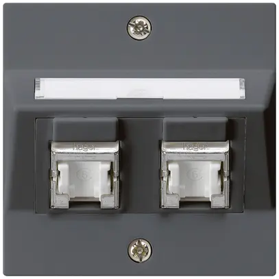 Kit di montaggio INC kallysto A cat.6 2RJ45/s antracite 