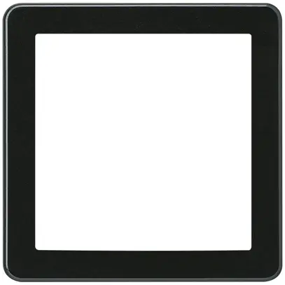 Cadre frontal Hager basico systo noir 