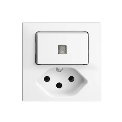 Combinaison lum.A-R/1L+T13 EDIZIOdue blanc, lentille LED jaune 