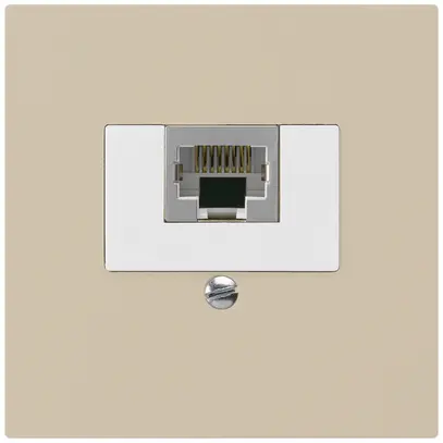 Inserto per presa di raccordo kallysto 1×RJ45s beige 