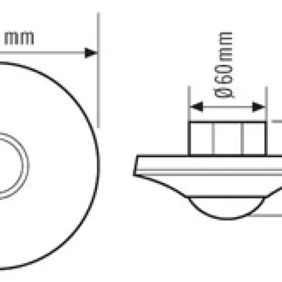UP-Präsenzmelder KNX ESYLUX PD-C 360i/8 KNX UP, weiss 