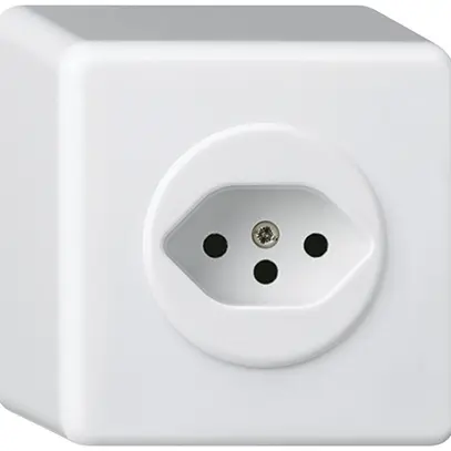 Presa AP basico tipo 13 bianco h=54mm 