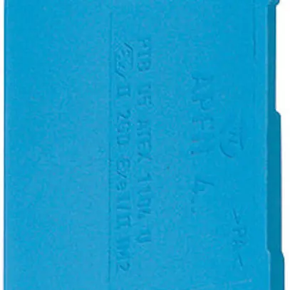 Parete d'estremità Hager per KYA04NH4 bride N 4mm² blu 