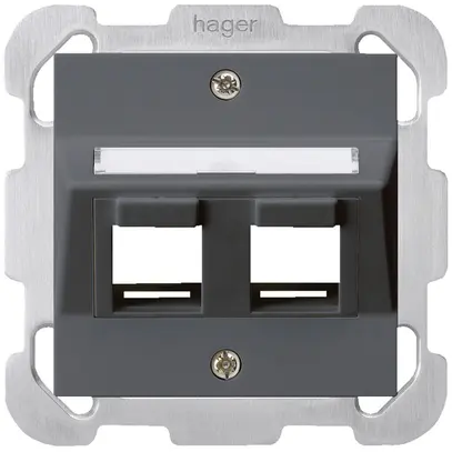 Kit di montaggio INC kallysto 2×Keystone antracite con piastra di fissaggio 