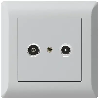 Presa antenna INC kallysto.line R/TV 14dB 2GHz grigio chiaro 