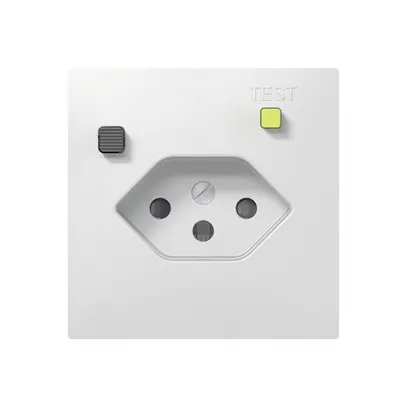 UP-FI-Steckdose SIDUS E T13 30mA, shutter, weiss glänzend 