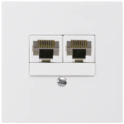 UP-Dose kallysto 2×RJ45u getrennt weiss 