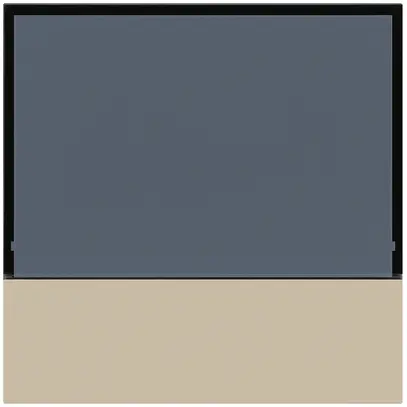 Placca frontale KNX Hager kallysto per termostato beige 