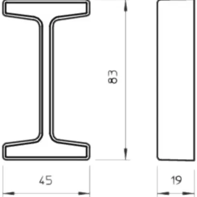 Coperchio Bettermann di protezione arancione per profilo isolé 8 KS 
