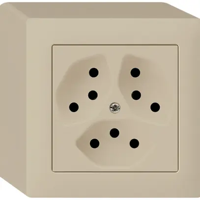 Prise AP kallysto 3×T13 beige 