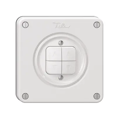 Contact pour stores NEVO, 2-canal, profondeur 18 mm, 87×87 mm, blanc 