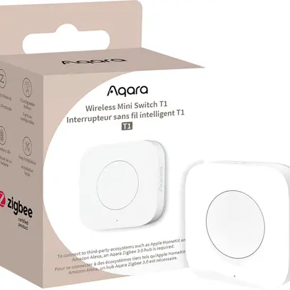 Trasmettitore da parete AP Aqara WB-R02D Zigbee 1-can 45×45×12mm bianco 