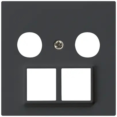 Placca frontale HMS kallysto per R/TV nero 