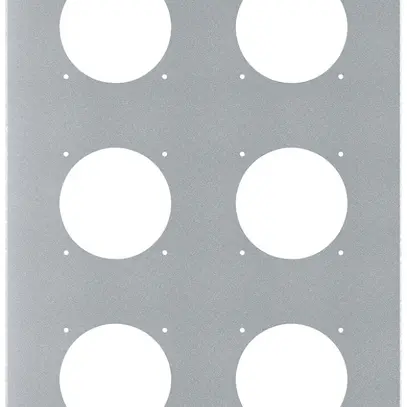 Plaque de montage ENC robusto 3×2 aluminium, nature 