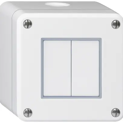Interrupteur AP robusto IP55 schéma 3+3 blanc 