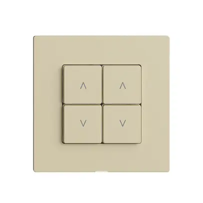Comando per interruttore tapparelle 2c/4t Edue Wiser vanille 