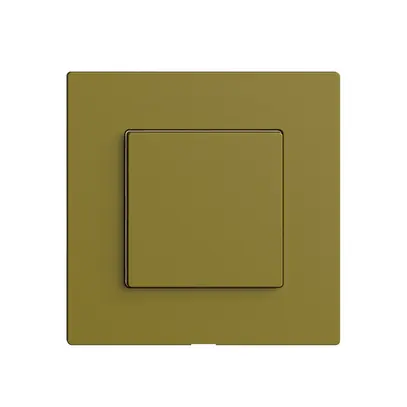 Station secondaire 1K/1T pour interrupteur Edue Wiser olive 