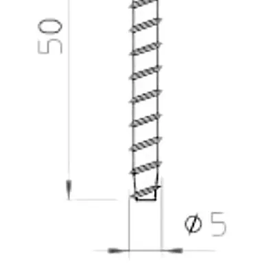 Goujon à visser coupe feu Bettermann T20 5×50mm 