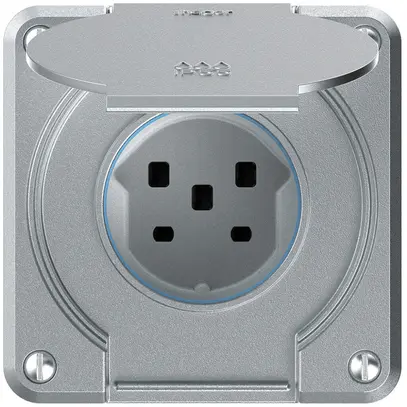 Presa robusto 1×tipo 25 IP55 alluminio 