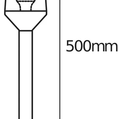 Wegeleuchte LDV ENDURA CLASSIC CALICE E27 500mm Edelstahl 