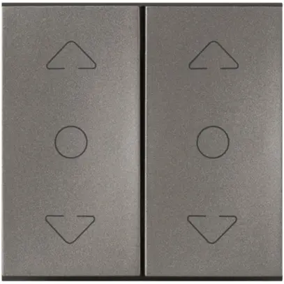 Tasto per tappar. INS MOS 2×A/1L magnesio ACC/STOP/GiÙ 2moduli 