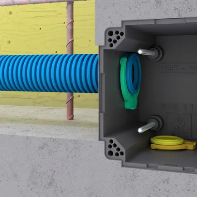 Crampon pour tube HSB Weibel Rohrfix Ø16mm polyoxyméthylène sans halogène bleu 