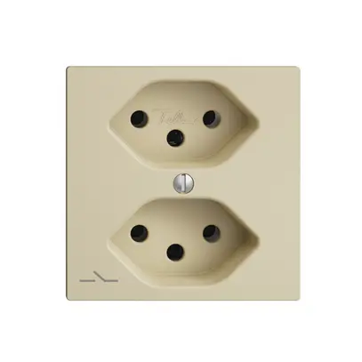 Prise ENC EDIZIOdue 2×T13 vanille, 1×S 