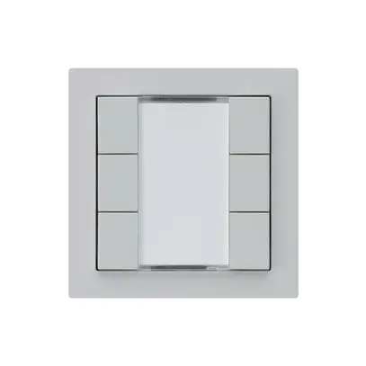 Tasto INC kallysto A KNX 6× s/e-link grigio chiaro 