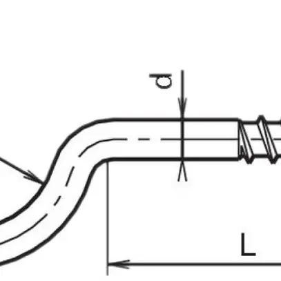 Vis à crochet SFS Ferronorm pour bois 2.8×20mm zinguée 