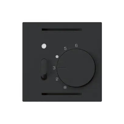 Thermostate d'ambiance ENC kallysto noir avec interrupteur 