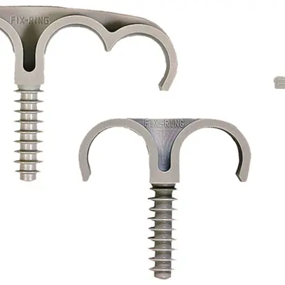 Brida tubo Fix Ring 22mm grigio chiaro 