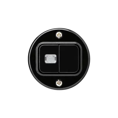 Kit front. basico nero con 1 lente bottone doppioØ43mm 