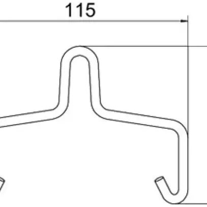 Étrier de suspension Bettermann AHB 100 D5 FT pour LTS 100 et AZK 100 