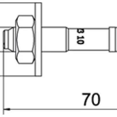 Goujon d'ancrage BET BZ3 M10×70mm (0…10mm) acier 