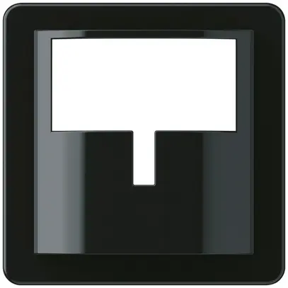 Placca frontale Hager basico H per rilevatore di movimento nero 